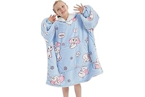 VERTAST Übergroße Hoodie Sweatshirt, Warmer Kuschelpullover Decken Blanket Hoodie, Weicher Sherpa Deckenpullover mit Kapuze Pullover Sweatshirt, Pulli Decke Schlafanzug für Damen Herren