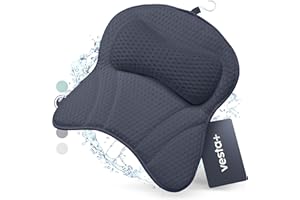 Vesta+ Badewannenkissen Nachtblau L mit Saugnäpfen, Badekissen Testsieger als Badewannenkissen Nacken – Nackenkissen Badewanne, Das Badekissen für Badewanne, Badewannen Kissen – Duschkissen Badewanne