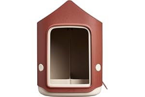 Elho Cosy Bird Feeder 18cm - Mangiatoia e Abbeveratoio per Uccelli - 100% Plastica Riciclata - L17.6 x B18 x H23 cm - Rosso/Rosso Toscano