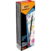 BIC Intensity Fine Liner İnce U&ccedil;lu Kırmızı Ke&ccedil;eli Kalem 12'li Kutu, 0.4 mm İnce Kalınlıkta U&ccedil;, Su Bazlı M&uuml;rekkep