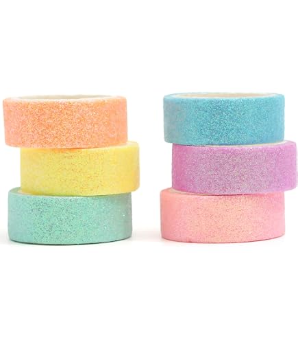 Kit 10 Rouleaux Washi Tape Arc-en-ciel - Ruban Décoratif 8mm X 3m - Pour Scrapbooking, Journal, Bricolage - Sans Résidu