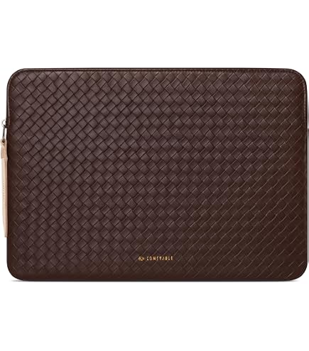 ZhuiKun WellPrint 13 Inch Laphouder – Waterdichte Canvas Sleeve Met Extra Opbergtasje, Golfpatroon, Groen