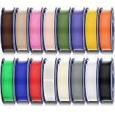 SUNLU Pack of 16 Colors PLA Plus Filament, PLA+ Multicolor Filament for 3D Printers 1.8mm, Vacuum Packed Individually, 0.25kg