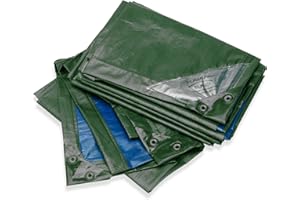 Abdeckplane RAINEXO Premium - Grün/Blau - 3x4 m - 250g/m²