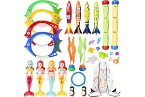 Corpower gioco Subacqueo 28 Pezzi Giochi Piscina bambino Estivi per 3-12 Anni