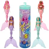 Barbie Renk G&ouml;sterimi Deniz Kızı Serisi Bebek ve Aksesuarlar, Renk Değişimi ve Tılsımlar Dahil 6 S&uuml;rprizle (Stiller Değişebil