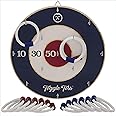 Toggle Toss Official Wall-Mounted Ring Toss Game Set - Fun Bar Games & Wall Games for Game Room or Basement – Perfect for Adults & Kids