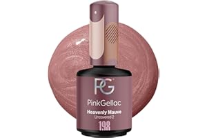 ‎PINK GELLAC Pink Gellac UV Gel Nagellack - 198 Heavenly Mauve 15 ml - UV Lack Mauve Lang Anhaltend - Gel Polish Nägel in Salonqualität - Gel Nails Nagellack UV Lampe - UV Nagellack Made in Holland