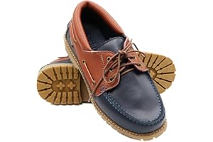 Zerimar Zapato Náutico de Piel para Hombre | Zapatos Náuticos Ligeros | Mocasines Cuero | Mocasines Piel Hombre