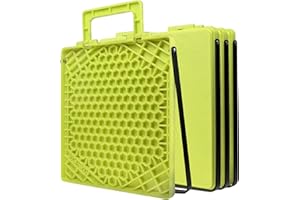 LTWHOME RV Große Stabilisator Stützplatten mit Griff, verhindert das Versinken von Wagenhebern Schwerlast 31.5 * 30.5cm (4 Stück)