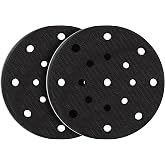 STEBRUAM -Soft Sanding Pad 2 Pieces 150mm-17 Holes - Sanding Plate with Sponge Interface for Sanding and Polishing, Sound Pro