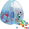 FunBlast Ice Skating Ball Poll with 50 Colorful Balls - Foldable Kids Igloo Pop up Play Tent House, Indoor and Outdoor Activity Play House Tent for Kids (Multicolor)