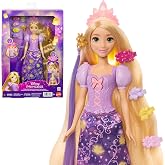 Mattel Işıklı sa&ccedil;larıyla Disney'nin Karmakarışık filminden ilham alan Mattel Disney Prensesi Rapunzel bebek, 4 parlayan ayrın