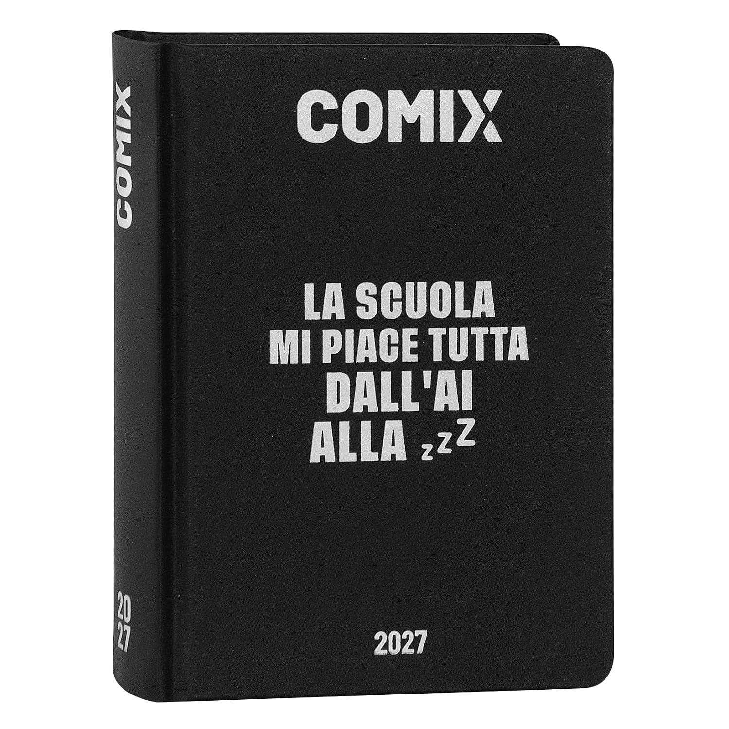 COMIX - Agenda 2027 Giornaliera 16 Mesi, Diario per Scuole Medie e Superiori, con Copertina Rigida, 576 Pagine con Grafiche e Fumetti, Ideale per Ragazzi e Ragazze, Formato Mini 11x15,3 cm