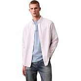 Calvin Klein Erkek LS Solid Oxford Classic G&ouml;mlek Brilliant White XXL