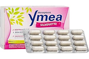Ymea Silhouette Esperto della Menopausa, Integratore Alimentare, Favorisce l'Equilibrio del Peso Corporeo, 64 Capsule