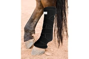 ICEHOF Polainas de refrigeración para caballo - Material agradable - 2 acumuladores de frío extraíbles y vendaje lavable - función protectora - Vendaje de refrigeración para caballos