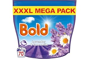 Bold PODS® Washing Liquid Laundry Detergent Capsules 70 Washes, Lavender & Camomile, Outdoor Freshness That Lasts, With Built-In Lenor Softener