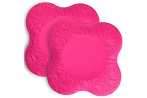 TOBWOLF 2PCS Yoga Knee Pad, Anti-Slip Foam Kneeling Support, Comfortable Sports Balance Cushion for Protecting Knee, Ankle, Elbow, Hand - 20x20cm