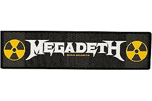 Megadeth Logo Stripe Aufnäher Patch Gewebt & Lizenziert !!