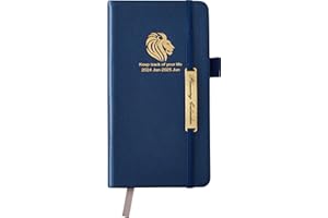 COLAND Agenda de Poche 2024 Semainier 17x9,5cm - 18 Mois Agenda Scolaire D'janvier 2024 à juin 2025 - Couverture Rigide en PU Cuir (Bleu vintage-A6)