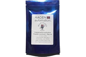 Hagen Automation Lubricante en polvo PTFE de 50 g para encerado de cadena de ciclo, ultrafino, grado de laboratorio, bajo PFOA, PTFE virgen