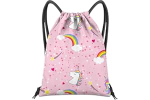 BHAHB Turnbeutel mit Kordelzug, für Fitness, Strand, Schwimmen & Reisen,Stylischer Nette Wasserdicht Sporttasche für Damen Mädchen Herren