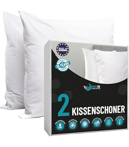 Oreiller alaska très gonflant, enveloppe percale de coton