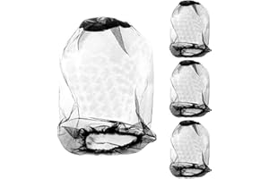 LZIJUN 4 Stück Moskitonetz Kopf, Moskitonetz für Hut Moskito Kopfnetz, Mosquito Kopfkescher Kopfschutz Netz für Outdoor Wandern Hiking Camping Imkerei Fischerei Moskito Fliegen Insektenschutz