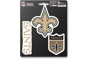 FANMATS NFL Team Autocollant, 3-Pack, DST3NF19, Noir, Standard