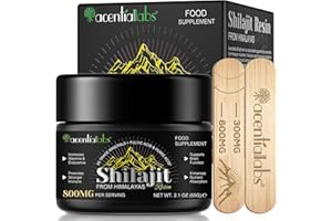 HEXIN Shilajit Original Himalaya Bio, 60g Hochwirksames Shilajit Resin mit 85+ Spurenelementen & Fulvosäure, Shilajit Original Supplement für Männer und Frauen
