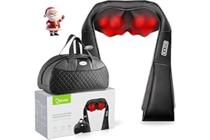 COTSOCO Masseur à épaule et cou Appareil de Massage Électrique avec 16 Nœuds rouleaux de massage à Shiatsu 3D Rotation Cadeau de Relaxation pour maman, papa pour Soulager Les Douleurs Musculaires