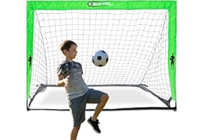 SOLO-PRO MASTER YOUR GAME Solo-Pro Pop up Football Goal Net Post for Kids Adults Garden Football Training