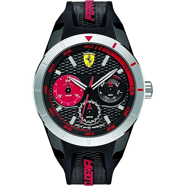 SCUDERIA FERRARI FORZA MEN's BLACK DIAL,DIGITAL WATCH - 0830744