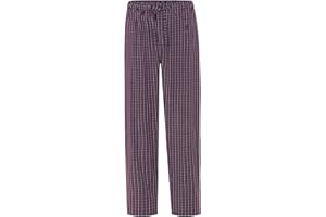 EL BÚHO NOCTURNO Pantalón Pijama Hombre Corto Verano Tela Popelín o Parte Abajo Pijama Largo Primavera o Franela Invierno Cuadros Pantalon Suelto Punto