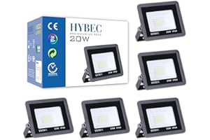 CLAR - Spot Extérieur LED 20W, Projecteur Extérieur, Éclairage Extérieur, 4000ºK (Pack 5)