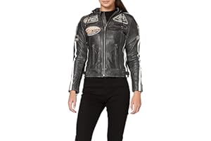 URBAN 5884 Urban Leather 58 LADIES | Giacca Moto Donna in Pelle con Protezioni Per Schiena