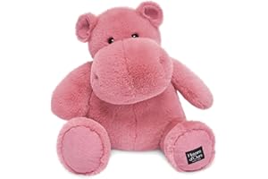 Histoire d'Ours - Peluche Ippopotamo - Hip'Fun - Rosa scuro - 40 cm - Grande peluche morbido e carino per i calini - Idea regalo di nascita e compleanno per bambini - HIPPO - HO3102