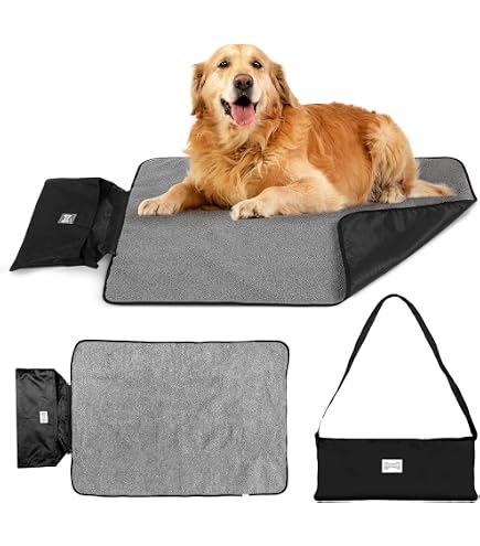 Tappetino Pieghevole Per Cani – Impermeabile E Morbido, 100x70 Cm, Portatile Con Cinghia, Per Campeggio E Viaggi