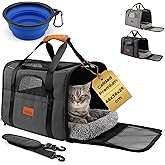 PEPPER&reg; Small Dog Cat Carrier (up to 7 kg) | Approved Folding Transport Bag for Airplane and Car | 360&deg; Ventilation, Washable