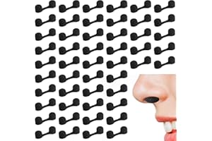 Dimeho 50 Stück Nasenfilter Einweg-Nasenstaubfilter Bulk Schwamm Nasenlochfilter für Spray-Tanning Schweißen Staub Allergien Staub Baugebiete (Schwarz)