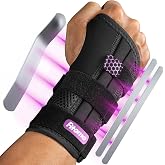 Fitomo Wrist Brace Tendonitis Wrist with 3 Splint and Soft Thumb Opening | Ergonomic Metal Splint for Carpal Tunnel Sprain Ar