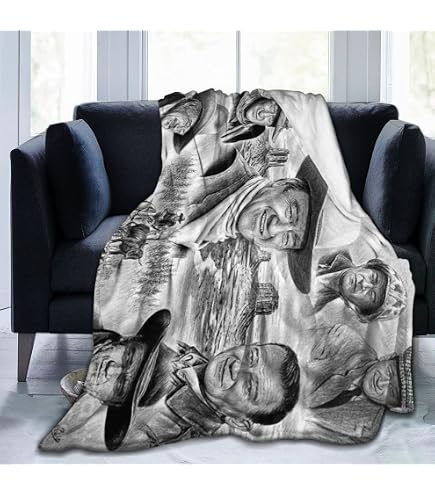 John Wayne Flanell-Decke – Ultraweich, 127 X 101,6 Cm, Für Bett, Couch & Camping