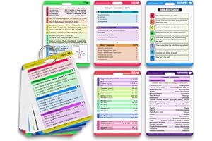 ALBIDAYA ISLAMIC STORE Medical Nursing Reference Card Set, Healthcare References for Students, Nursing Reference Notes, Nursing Cards, Clinical Badge Cards, Educational