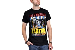 ELBENWALD Cantina Band T-Shirt czarny Star Wars męska Fun Shirt Mos Eisley Baumw czarna