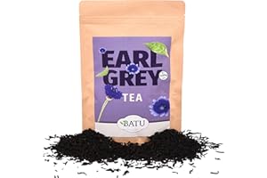 BATU Earl Grey Tea (Te Ingles) a granel | Premium | 500g | Origen Assam, India | Tradicional english breakfast tea : Te negro con Bergamota | 100% ingredientes naturales