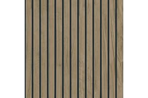 BELGRAVIA DECOR Panacea Wood Slats Wallpaper Walnut - Brown/Black - Belgravia 1157