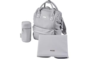 BABABING! BabaBing Mani Sac à dos en similicuir Gris tourterelle