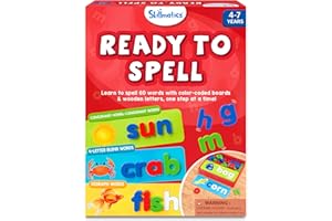 Skillmatics Preschool Learning Activity - Ready to Spell, Stage-based Learning to Improve Vocabulary & Spelling, Educational Toy, Gifts for Boys & Girls Ages 4, 5, 6, 7