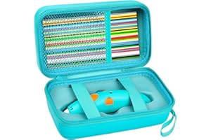 ANKHOH Case Compatible with 3Doodler Start+ Essentials (2022) for 3D Pen Set for Kids, Storage Organizer Holder for Printing Filament Refill and Micro-USB Charger, All Green-Bag Only